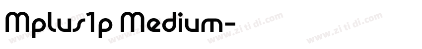 Mplus1p Medium字体转换